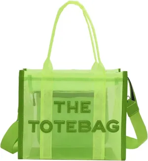 bags SwiftBuy The Tote Bag For Women Designer Bag Clear Handbags Shopping Pink Transparent Shoulder Messenger Beach Hand Bags