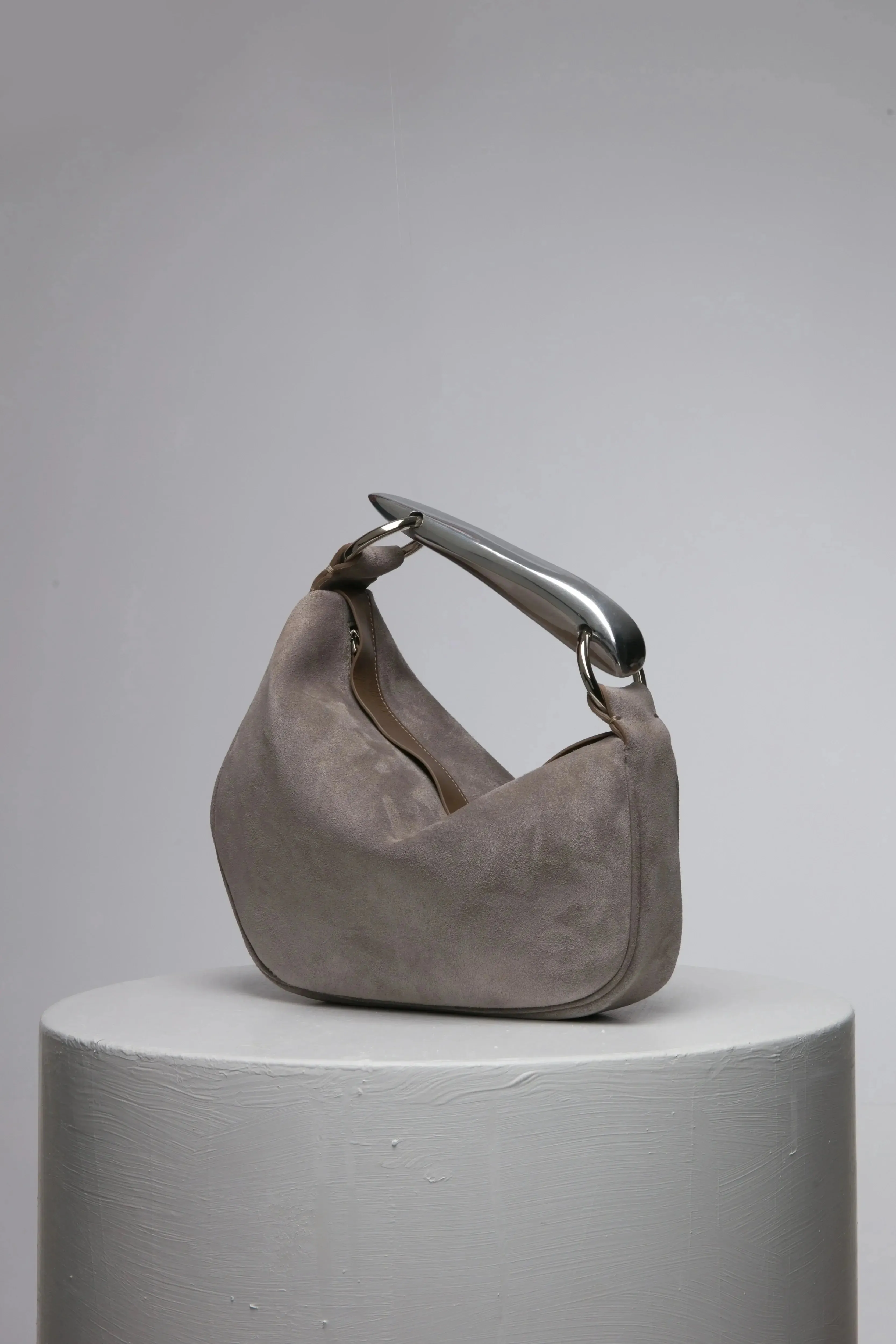 BAHAR | TAUPE Leather Handbag by NATURAE SACRA