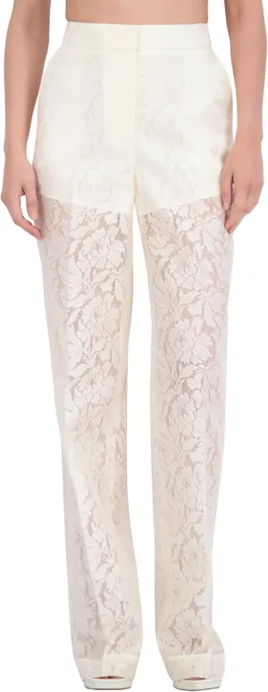 BCBGMAXAZRIA Women's Lace Pants with Pockets