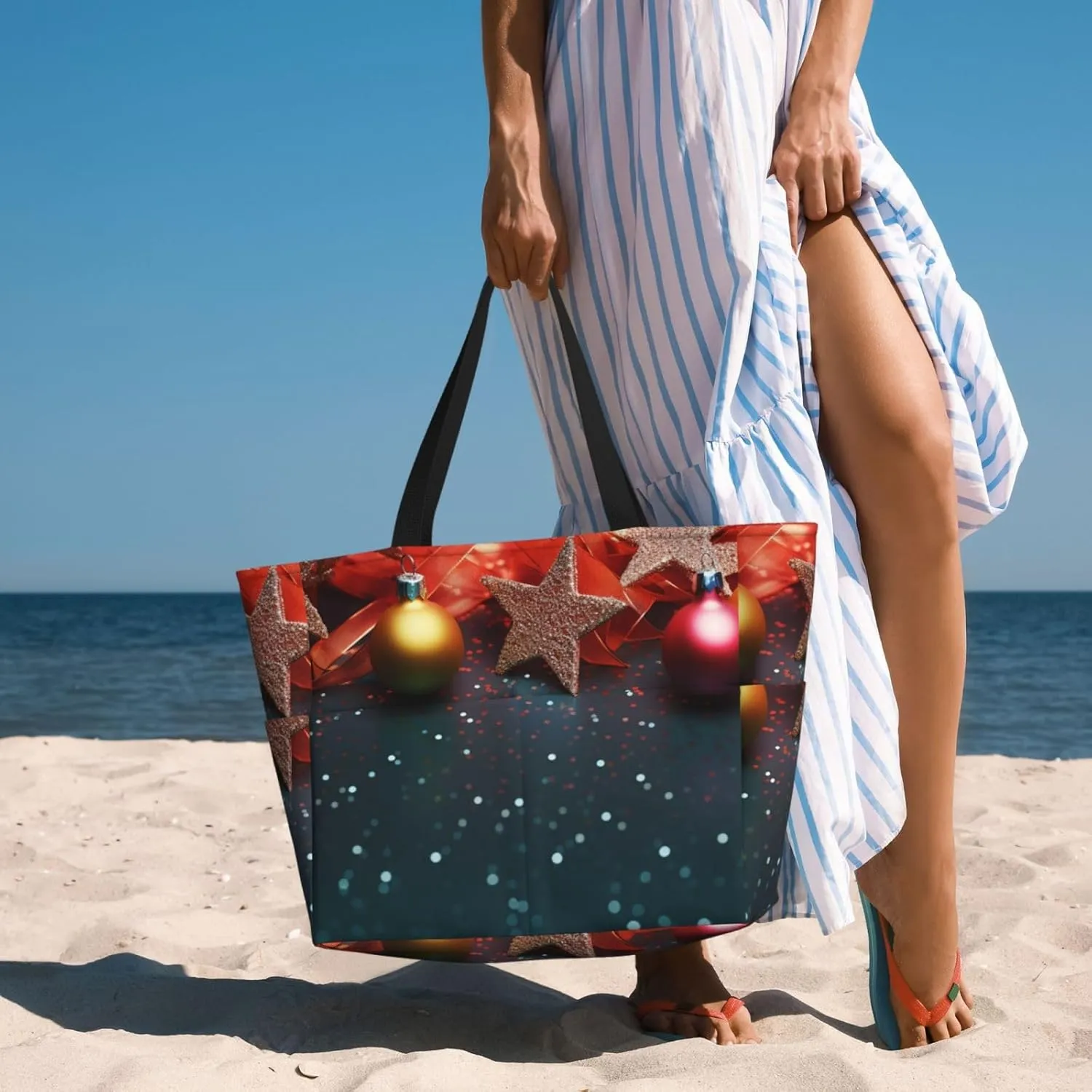 Beach Tote Bag for Women Oversized Travel Weekender Bags Sport Soccer Waterproof Pool Bag Beach Accessories