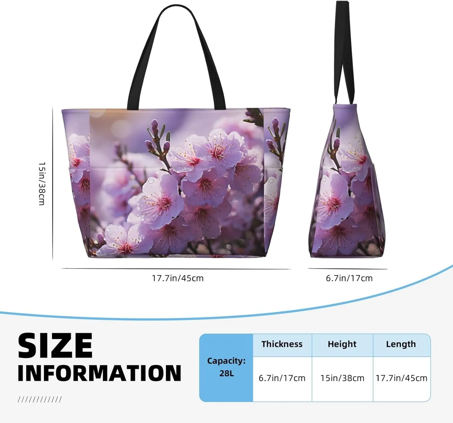 Beach Tote Bag for Women Oversized Travel Weekender Bags Vinyl Records Waterproof Pool Bag Beach Accessories