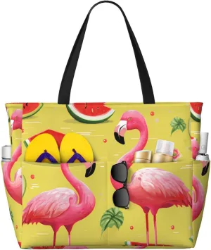Beach Tote Bag for Women Oversized Travel Weekender Bags Vinyl Records Waterproof Pool Bag Beach Accessories