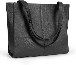 befen Genuine Leather Tote Bag for Women Work, Women's Leather Shoulder Bags Purses Satchel Handbags with Laptop Compartment