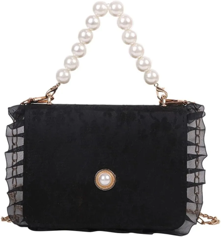 BESPORTBLE Luxurious Shoulder Bag Fashion Chain Bag Pearl Detail Comfortable Shoulder Strap for Casual Formal Events