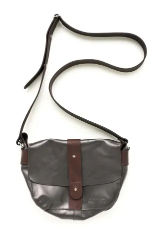 Betsey Satchel Grey Leather