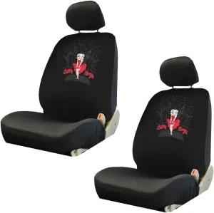 Betty Boop New York City Skyline Car Truck SUV Low Back Front Bucket Seat Covers - Pair