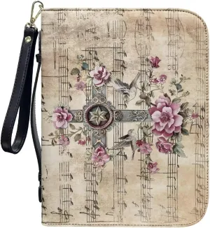 Bible Cover Bible Case for Women Print Bible Case Bible Bag Portable Book Cover Bible Carrying Case for Study