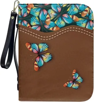 Bible Cover Carrying Book Case Church Bag Bible Protective with Handle and Ribbon Gift for Lady Men L-2XL