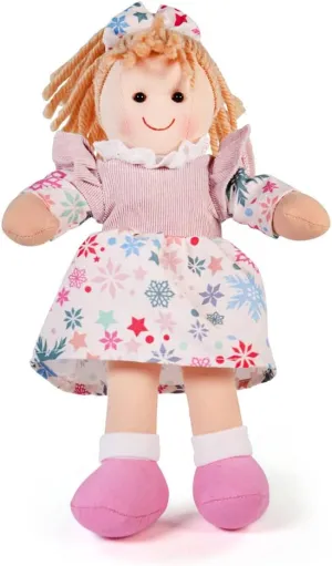 Bigjigs Toys, Shannon Doll (25cm), Toddler Toys, Bigjigs Doll, Rag Doll, Soft Toys, Dolls, Toys for 1 Year Old Girls, Baby Dolls, Plush Toy, Baby Girl Gifts