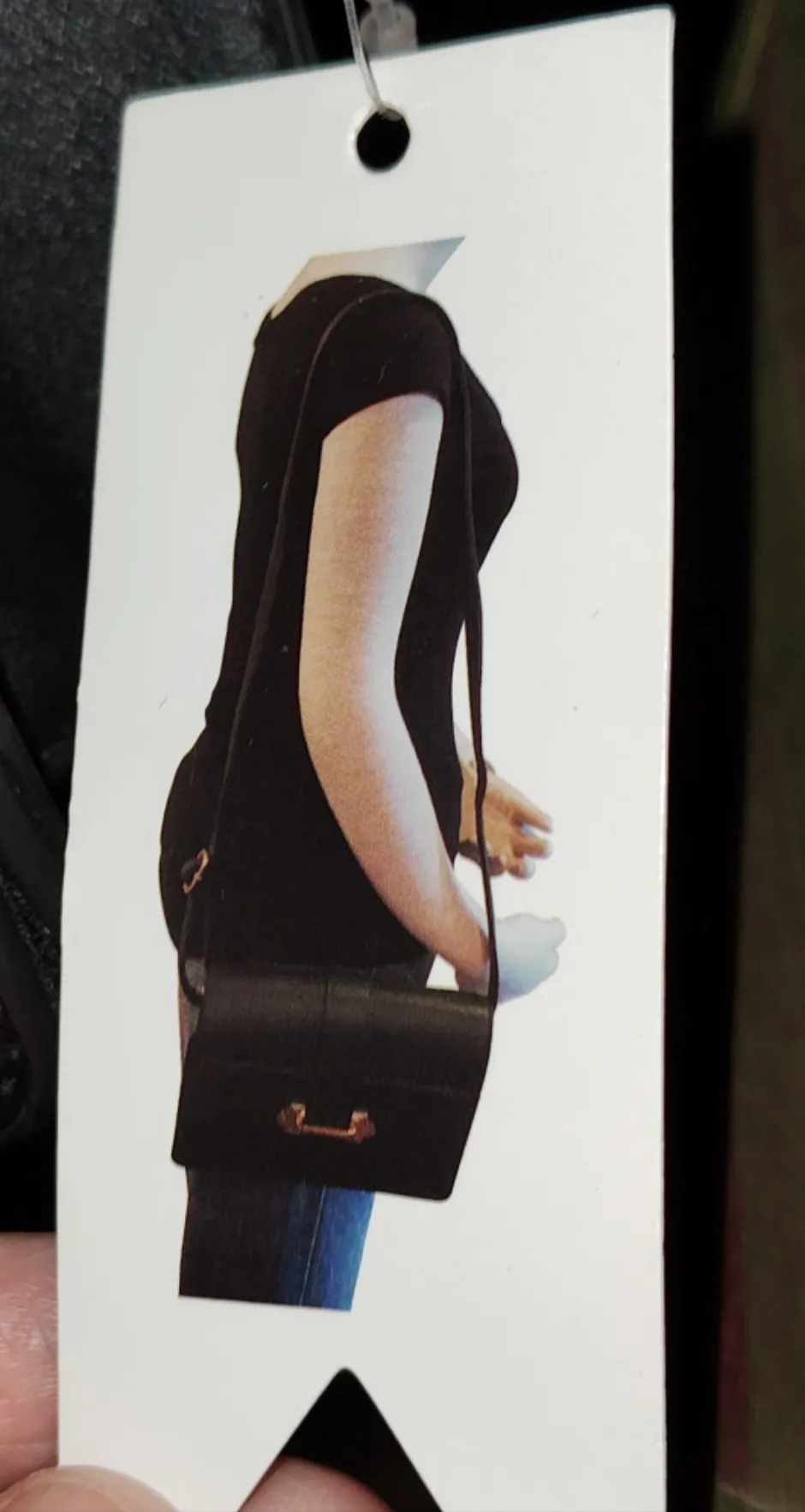 Black Baby Satchel Bag with Clasp