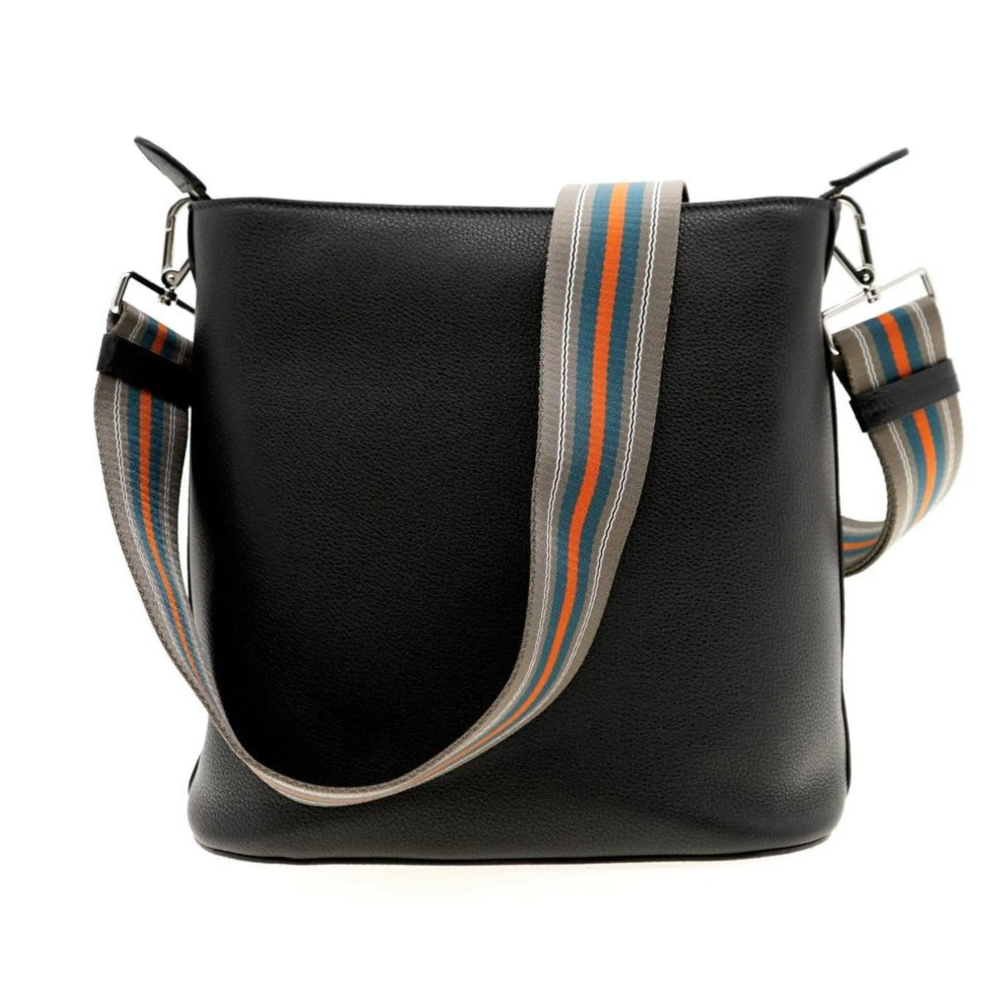 Black Bag Strap Vitello Crossbody Wide selection Phenix Prada Leather Web Robust Bucket