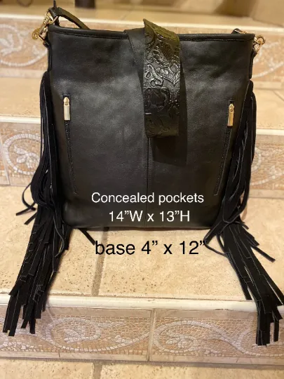 Black-Beauty Shoulder Bag /Cross-body Tote