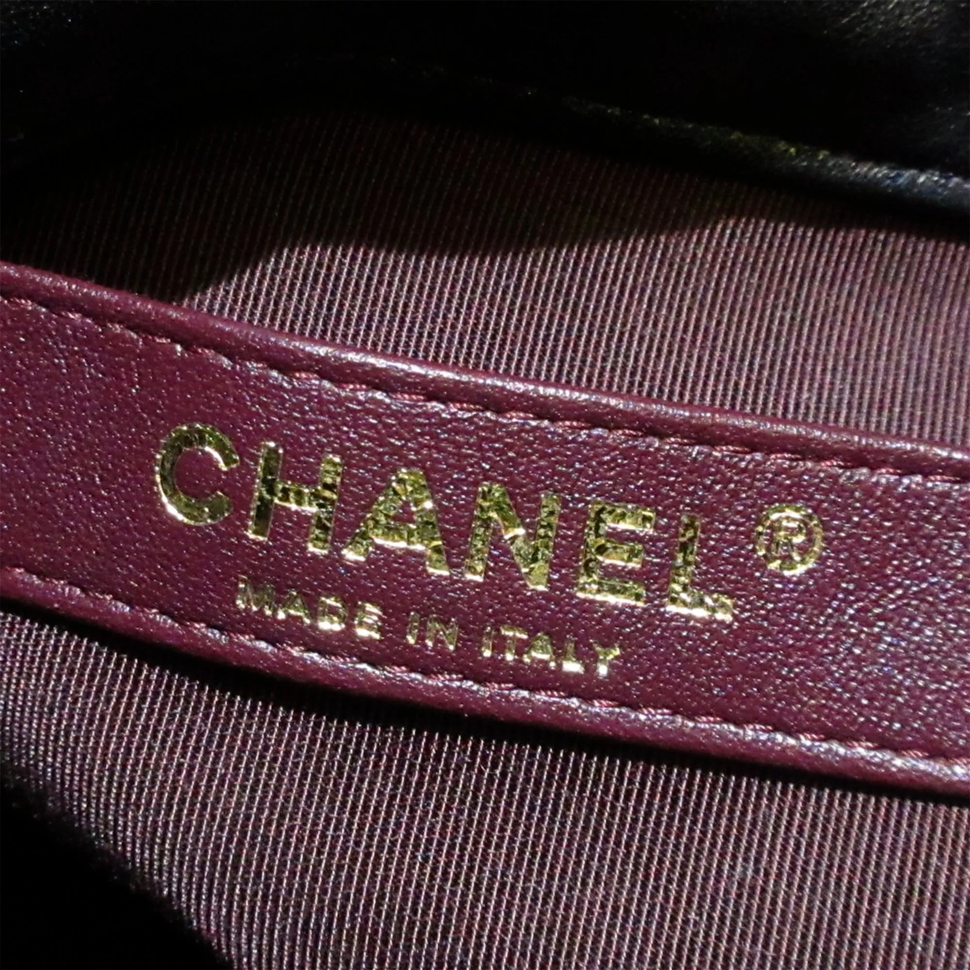 Black Chanel CC Chain Lambskin Leather Bucket Bag
