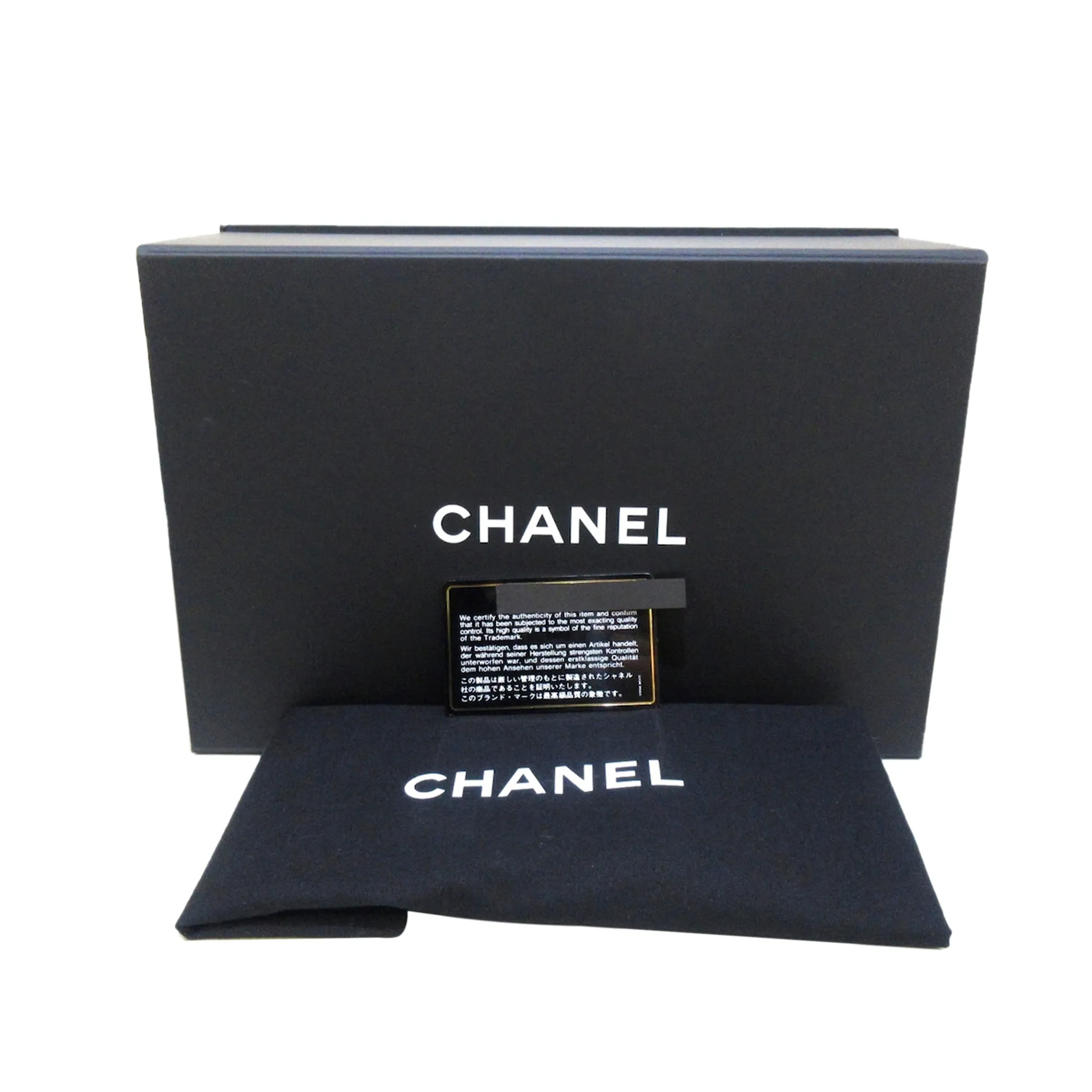 Black Chanel CC Chain Lambskin Leather Bucket Bag