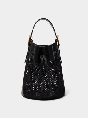 Black Mesh Poppy bag
