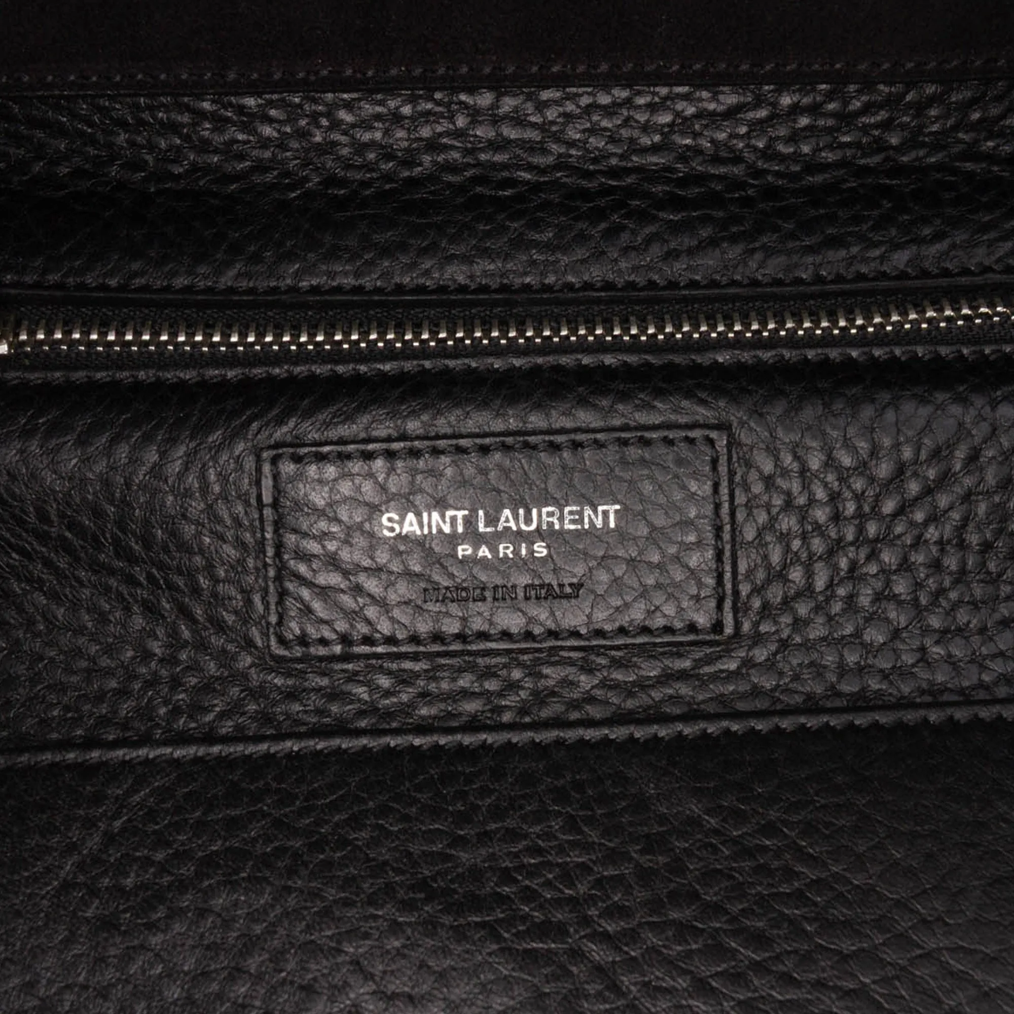 Black Saint Laurent Small Suede Sac De Jour Satchel