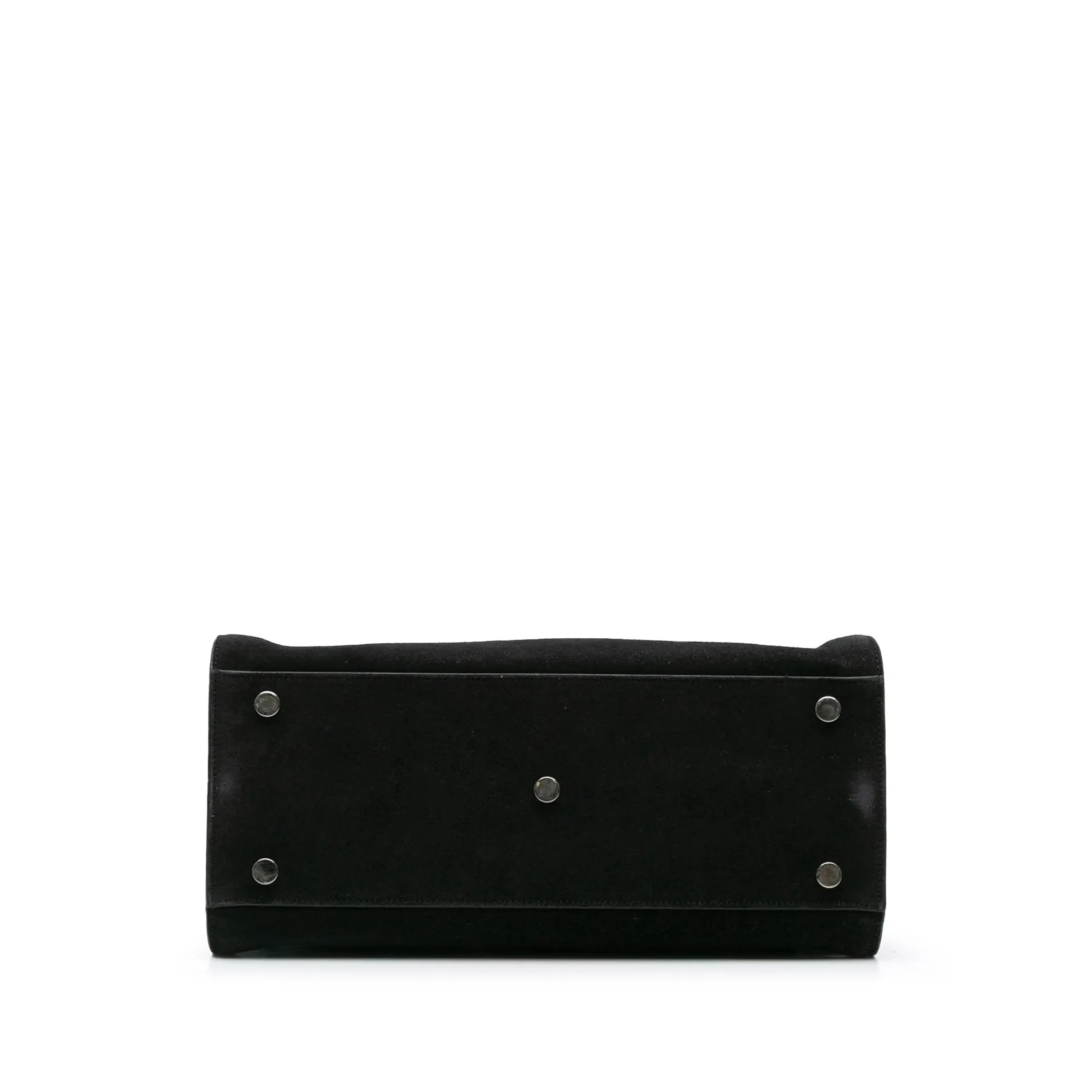 Black Saint Laurent Small Suede Sac De Jour Satchel