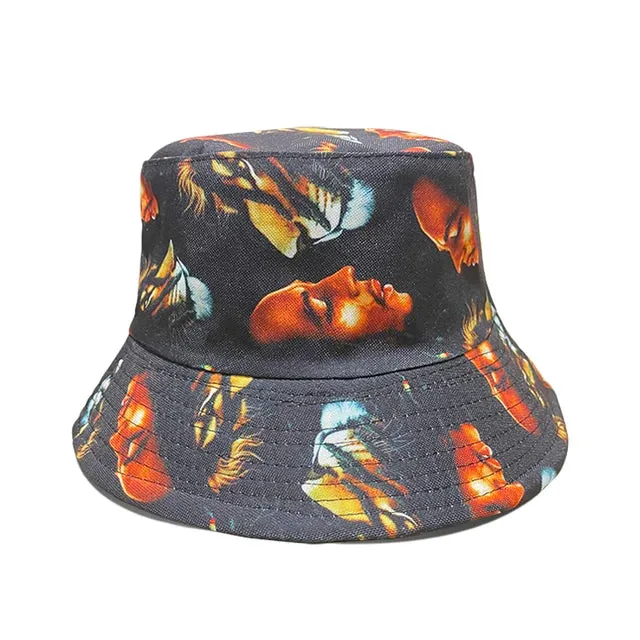 Bob Marley-Inspired Bucket Hat - Fushia