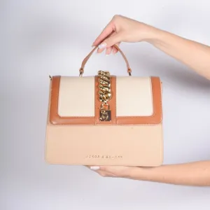 Bolsa Satchel Estruturada Couro Jorge Bischoff