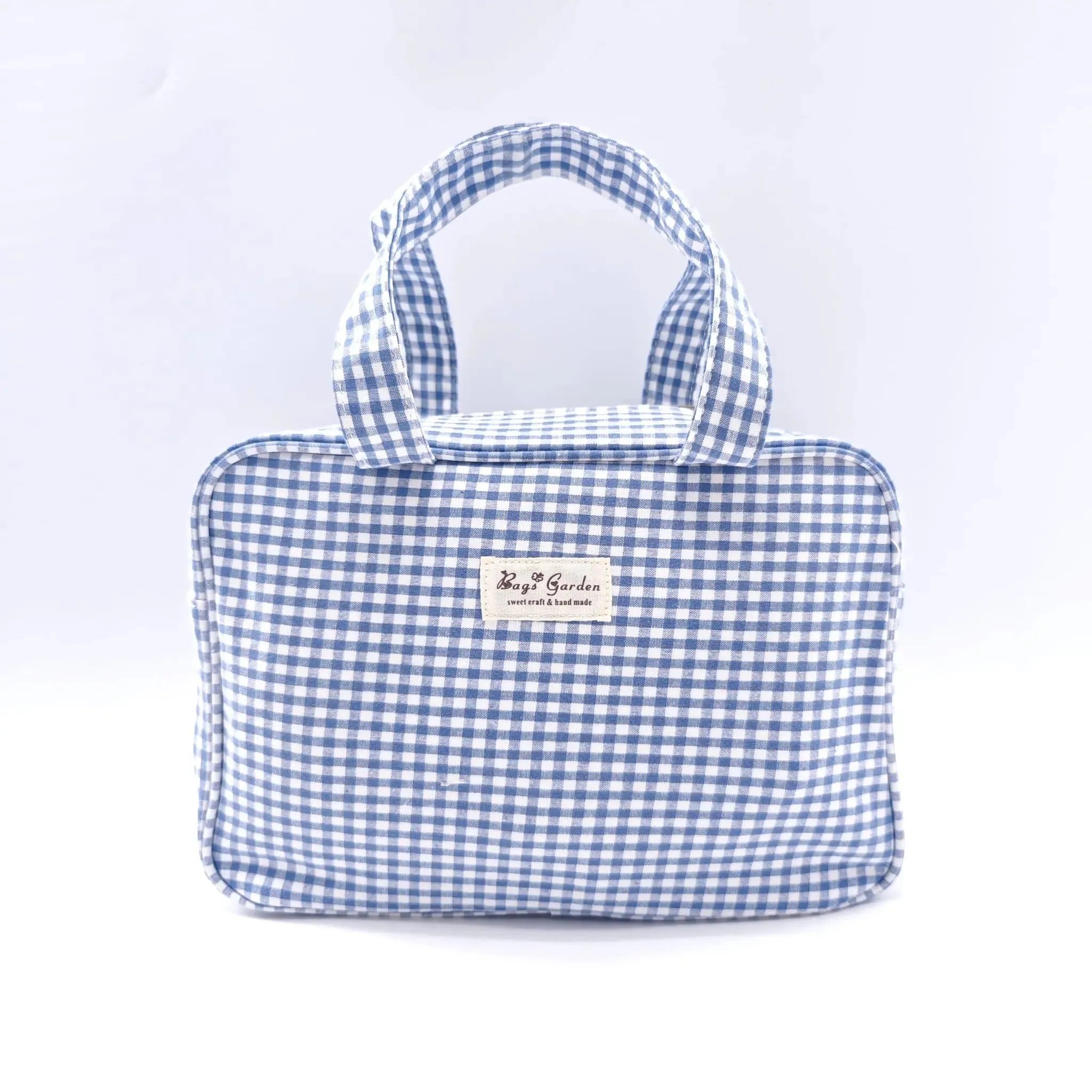 Bolso de mano algodón Vichy Marino Bags Garden