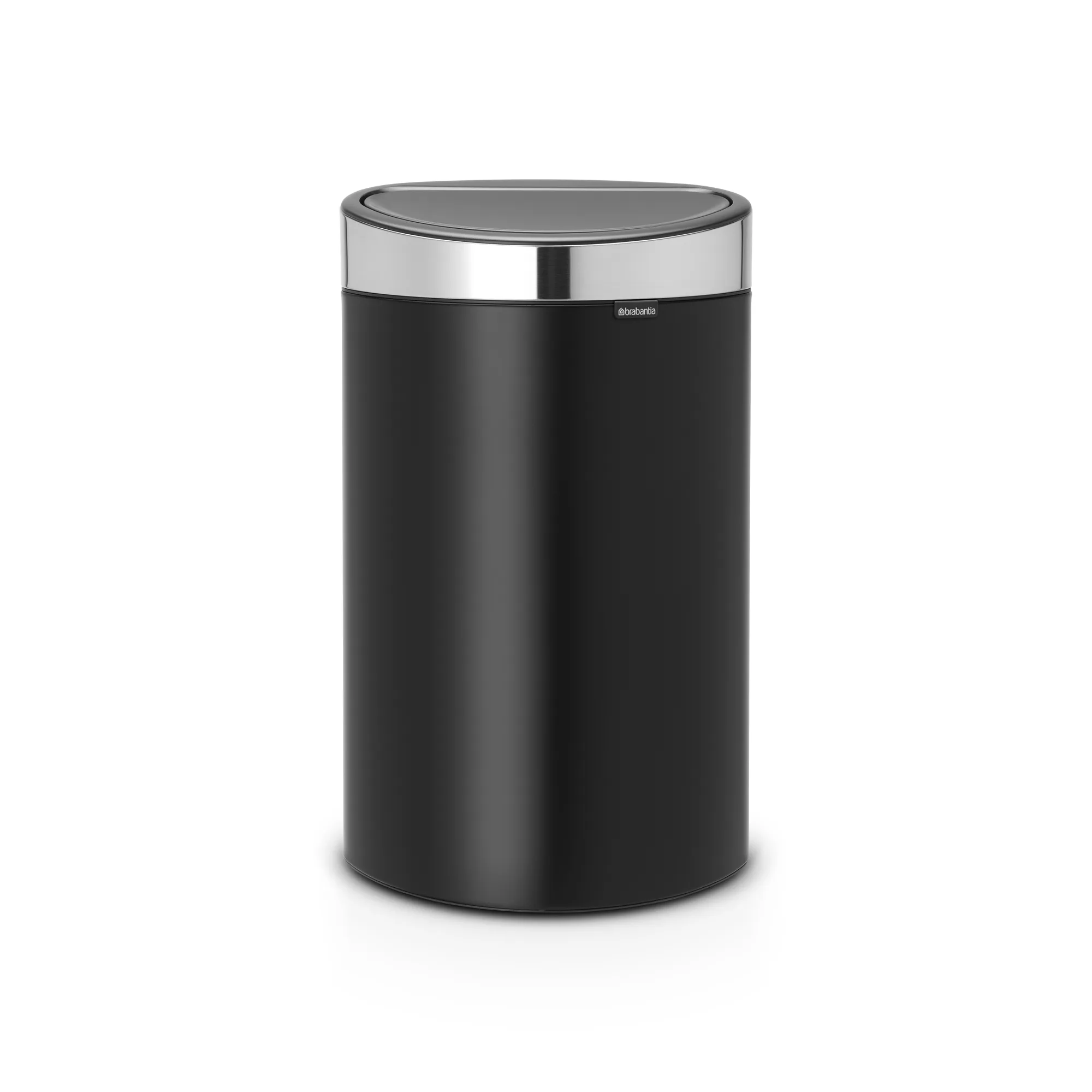 Brabantia Flatback Touch Bin - 40 Liters, Matt Black