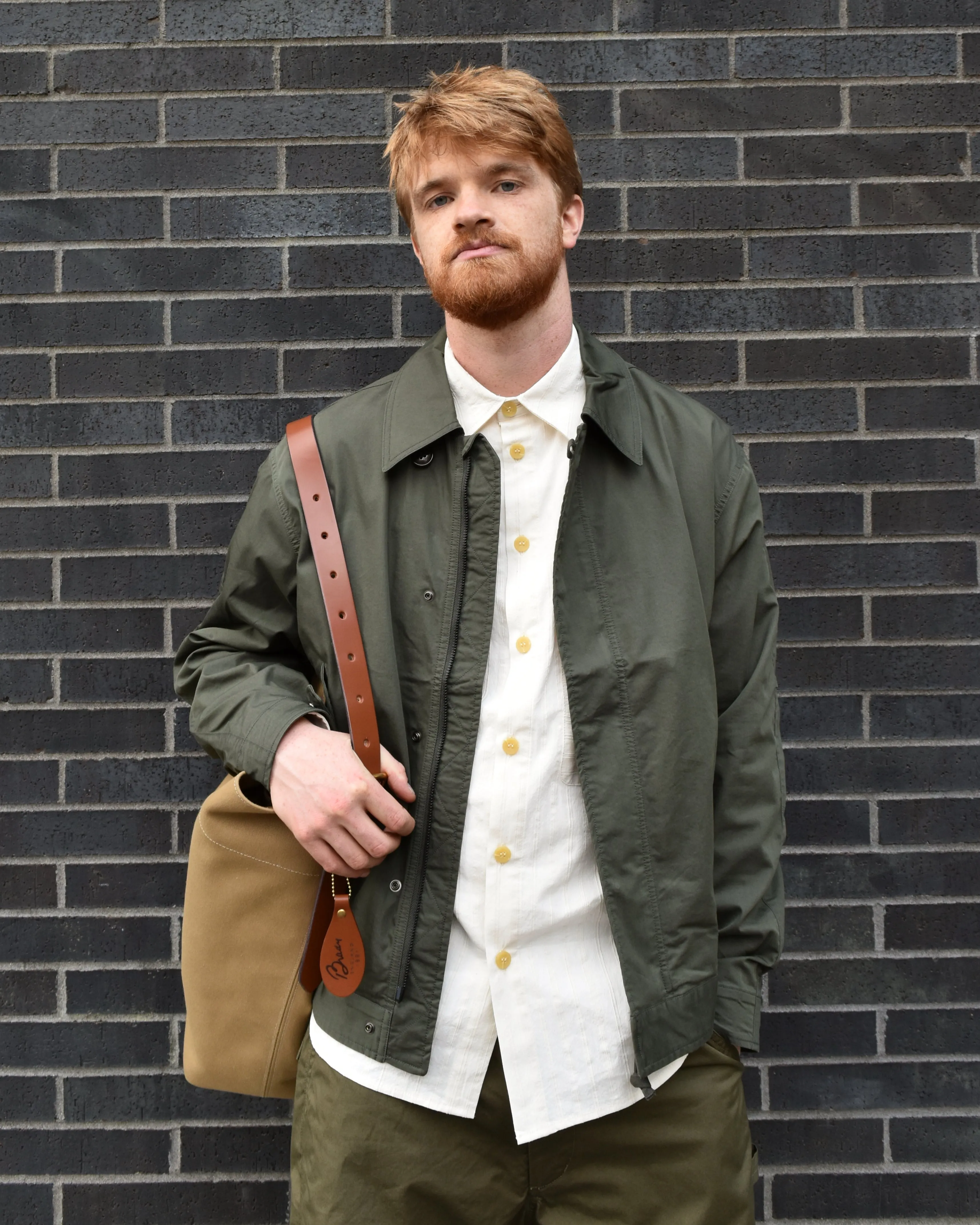 Brady Leven Large Khaki Bucket Bag