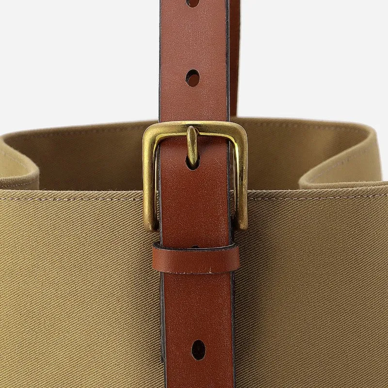 Brady Leven Large Khaki Bucket Bag