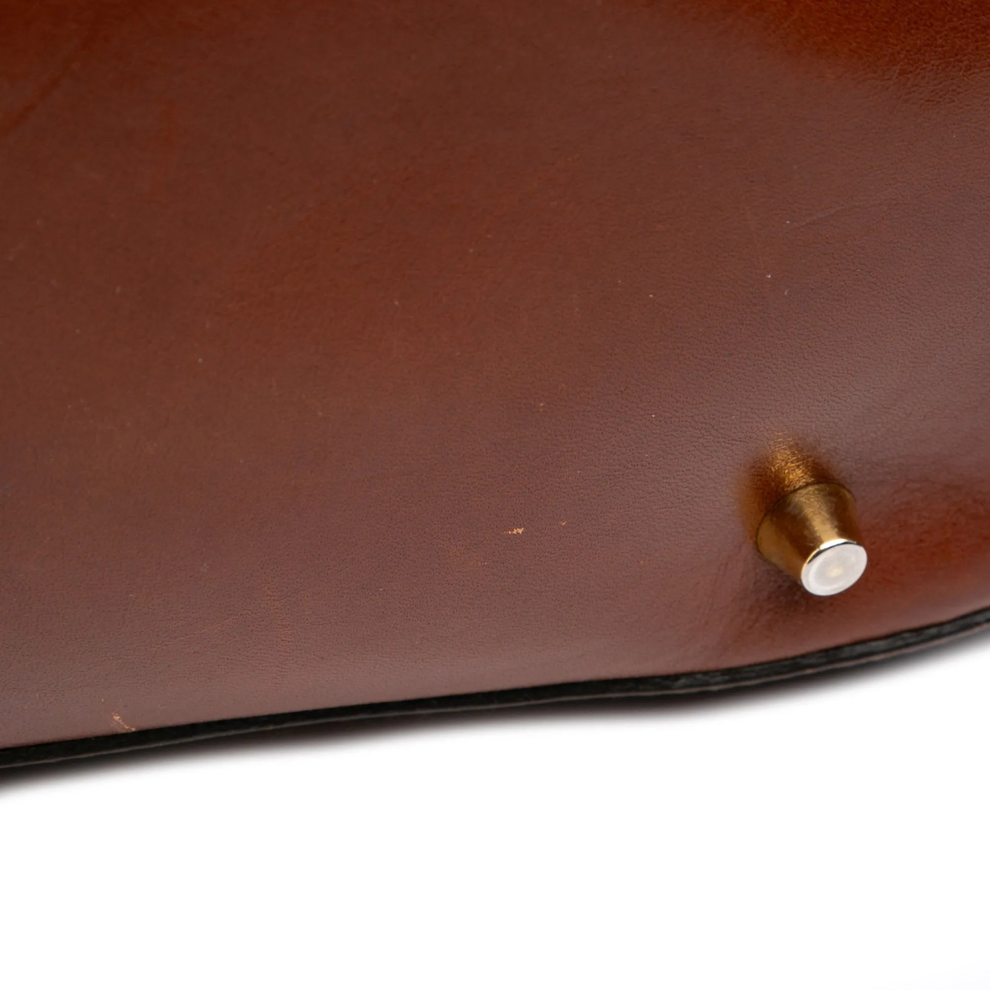 Brown Burberry House Check Canvas Bridle Orchard Satchel