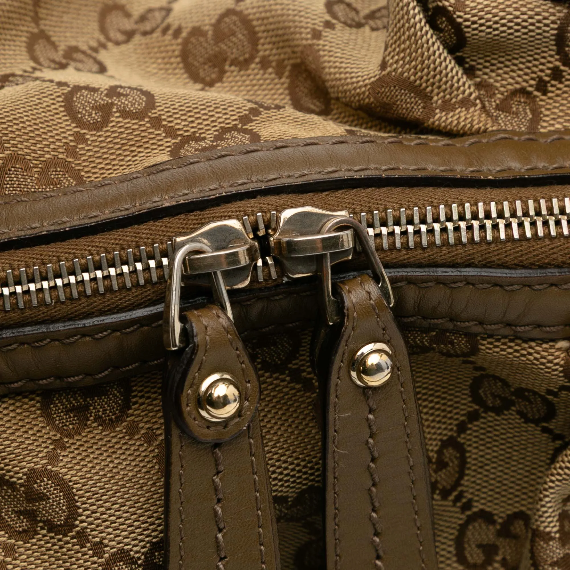Brown Gucci GG Canvas Sukey  Satchel