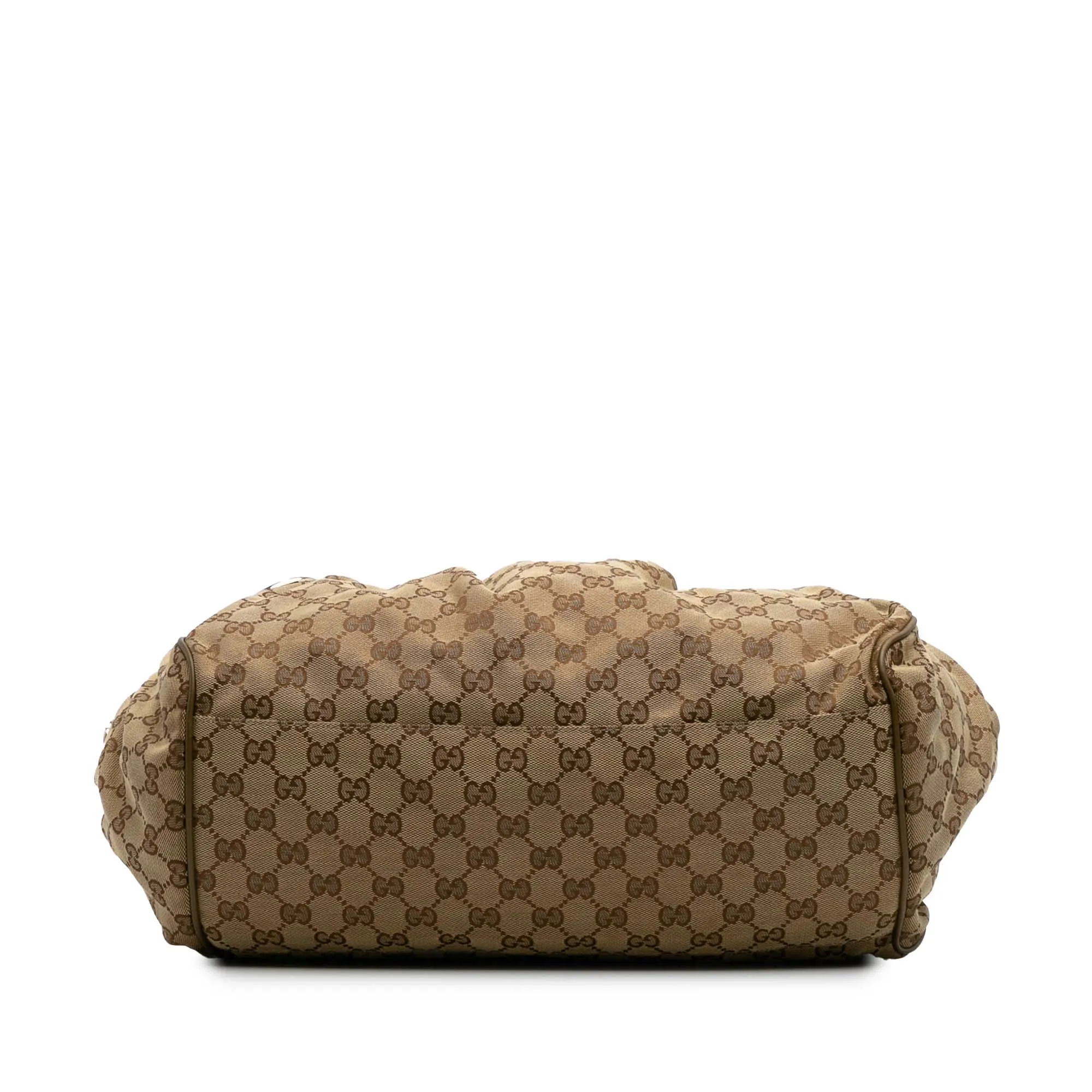 Brown Gucci GG Canvas Sukey  Satchel