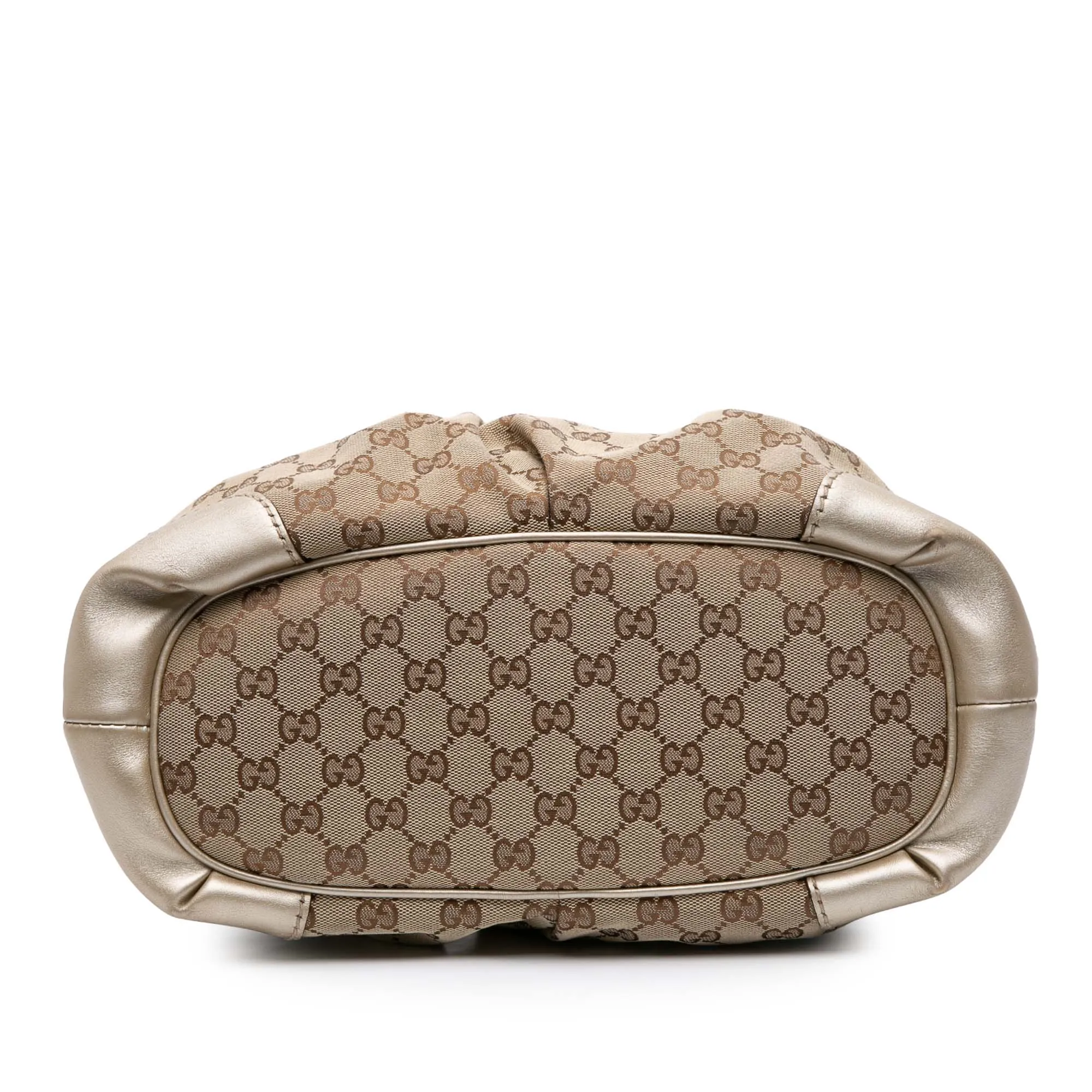 Brown Gucci GG Canvas Sukey Satchel
