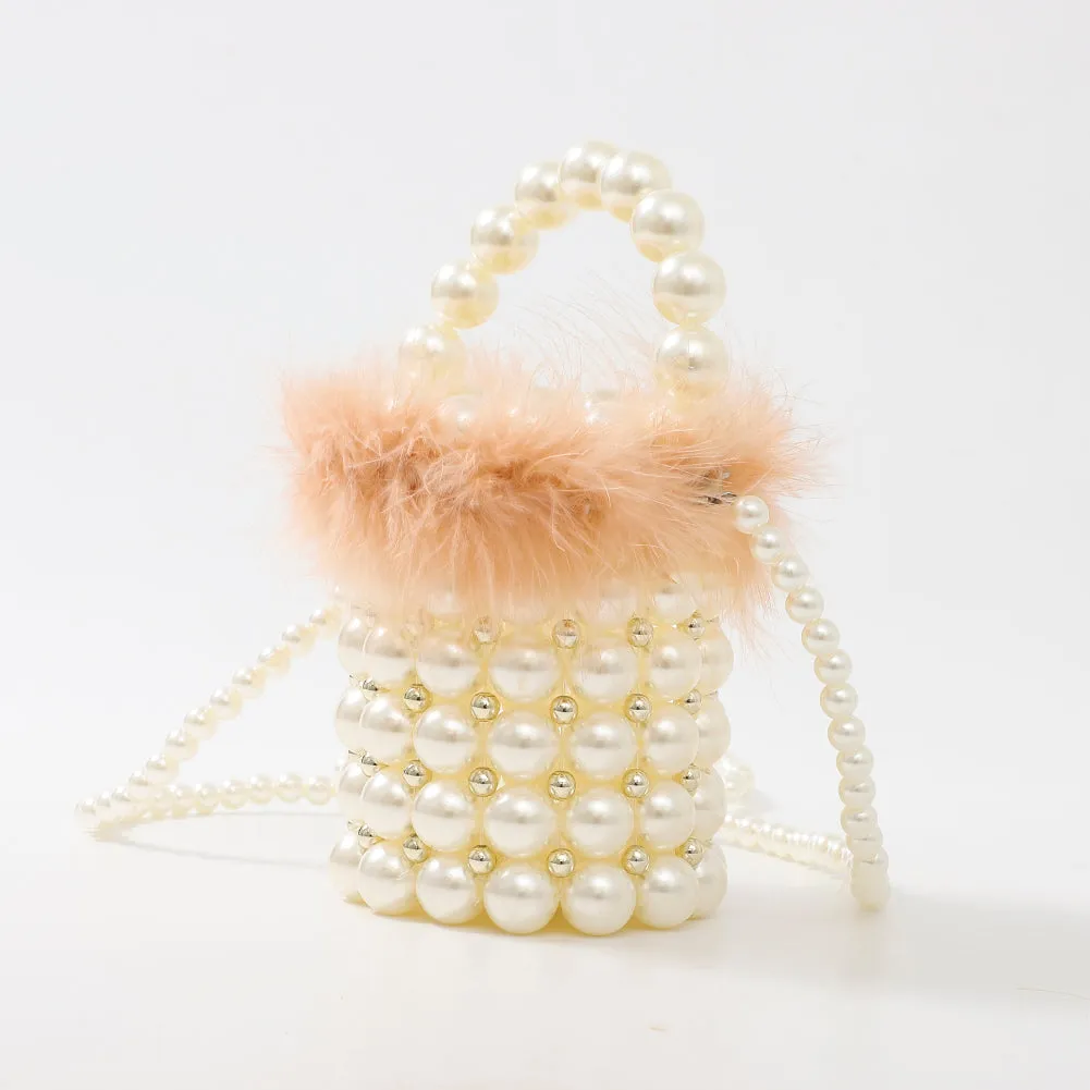 Brown Lace Pearl Bucket