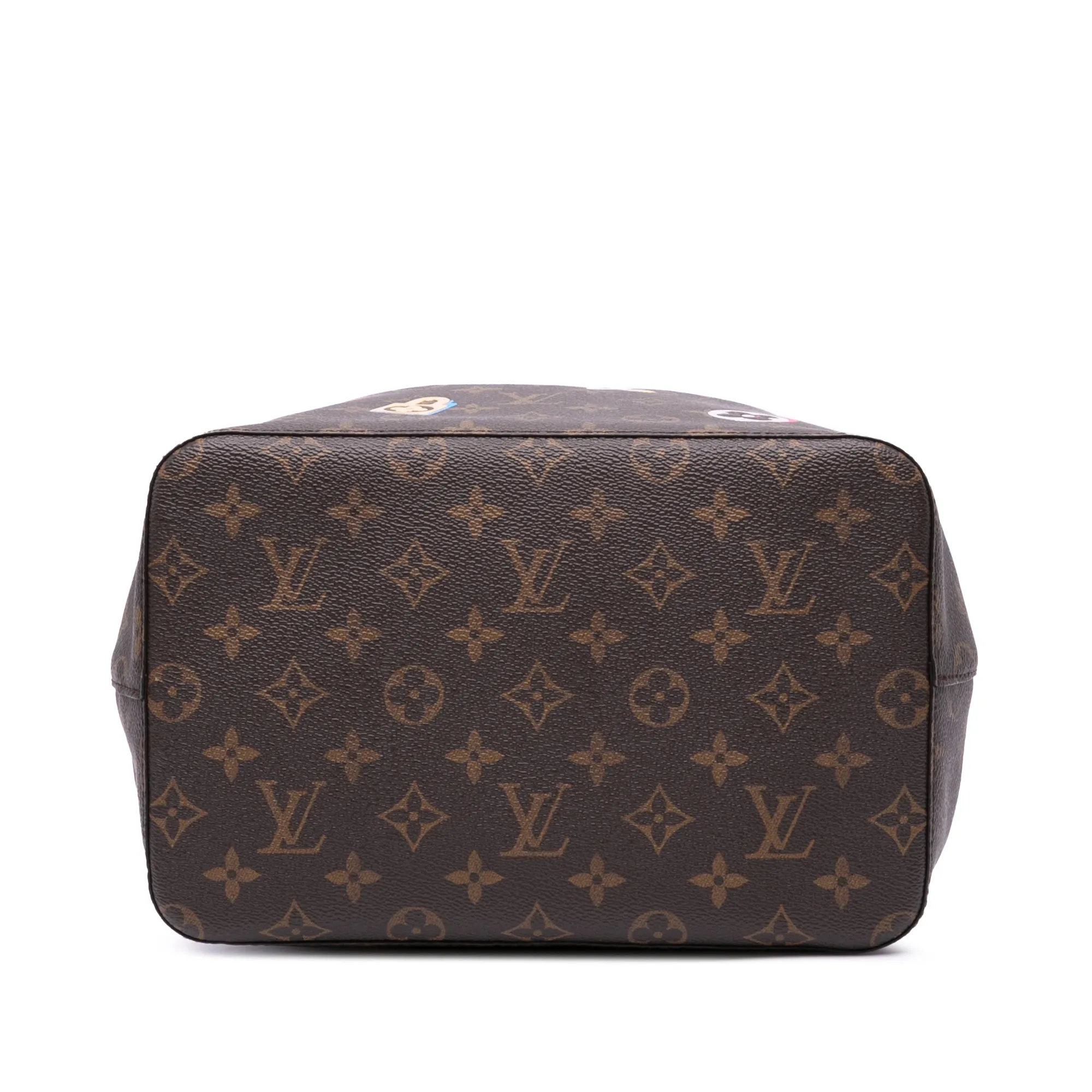 Brown Louis Vuitton Monogram Love Lock Neonoe MM Bucket Bag