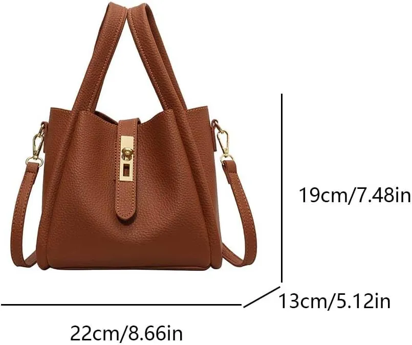 Bucket Bag for Women,Trendy Bucket Crossbody Bag Small Vintage Elegant Tote Bag Women's Shoulder Handbags Cluth Purse