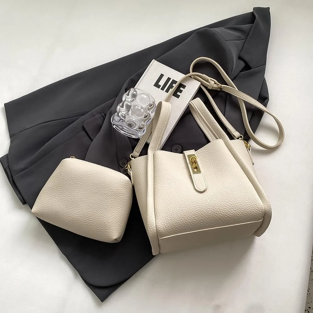 Bucket Bags For Women Top Handle Bag Mini Shoulder Crossbody Bag Small Handbag Vegan Leather Trendy Vintage Tote Purses