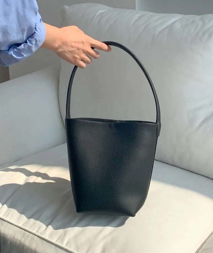 Bucket Handbag for Women Vegan Leather Shoulder Purses Casual Tote Bag for Work Top Handle Bag with Drawstring Purse