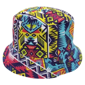 Bucket Hat - Reversible - Tribal Design