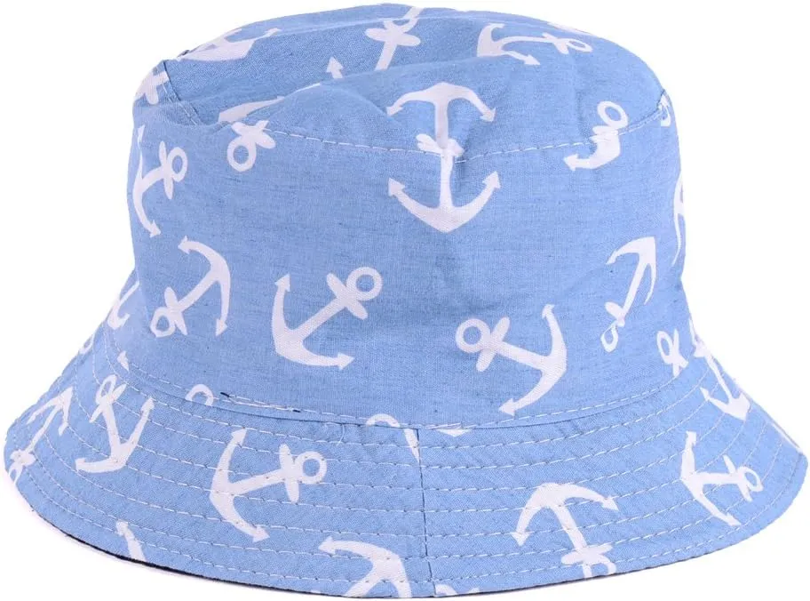 BYOS Unisex Trendy Reversible Lightweight Printed Bucket Hat Packable Outdoor