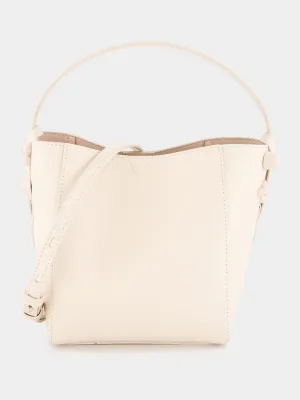 Cabachic Mini Leather Bucket bag