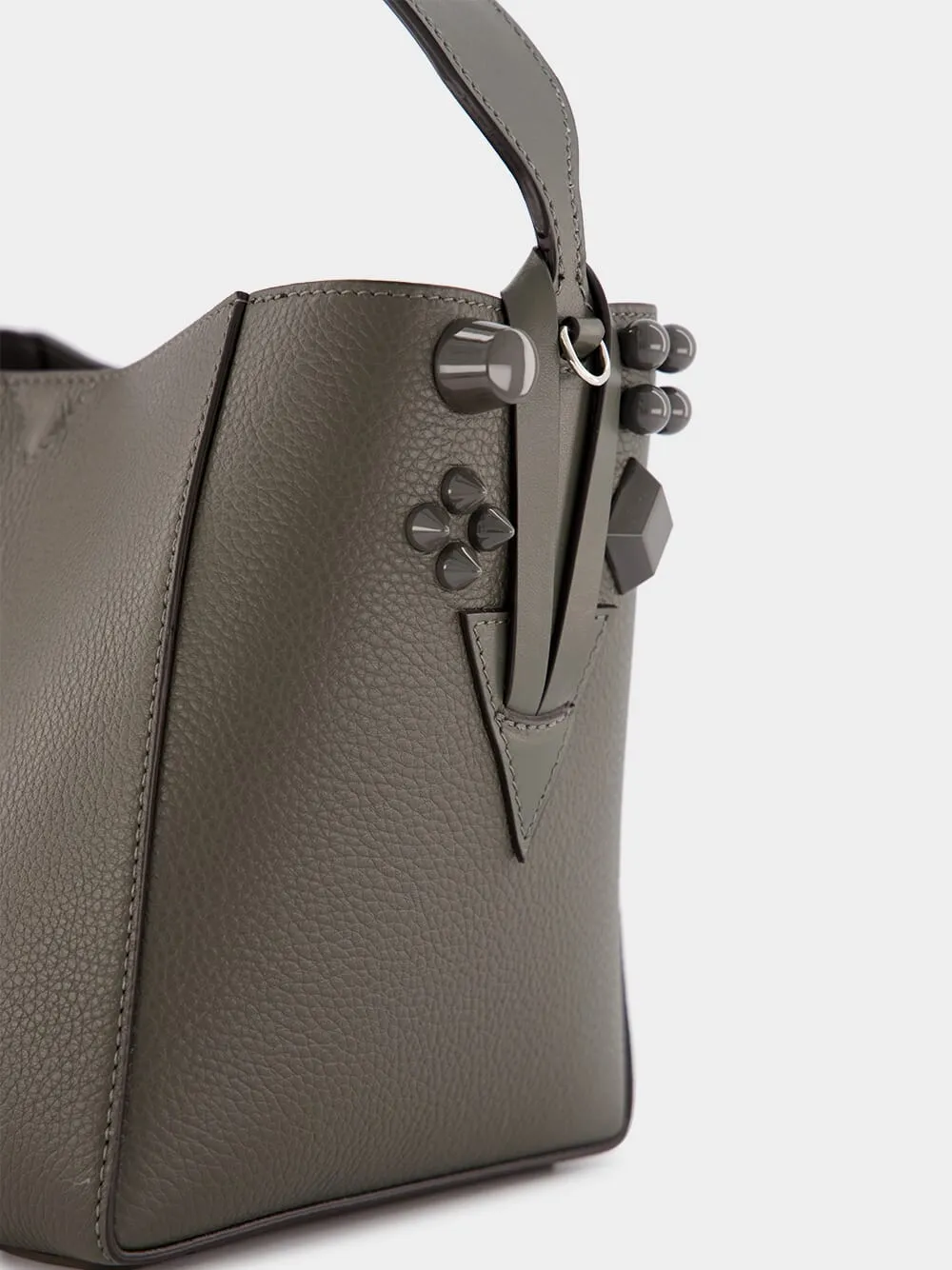 Cabachic Mini Leather Bucket bag