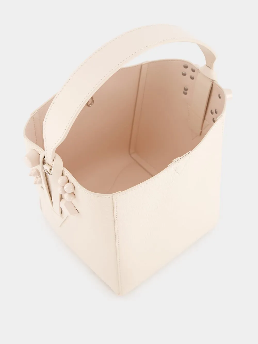 Cabachic Mini Leather Bucket bag