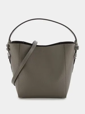 Cabachic Mini Leather Bucket bag