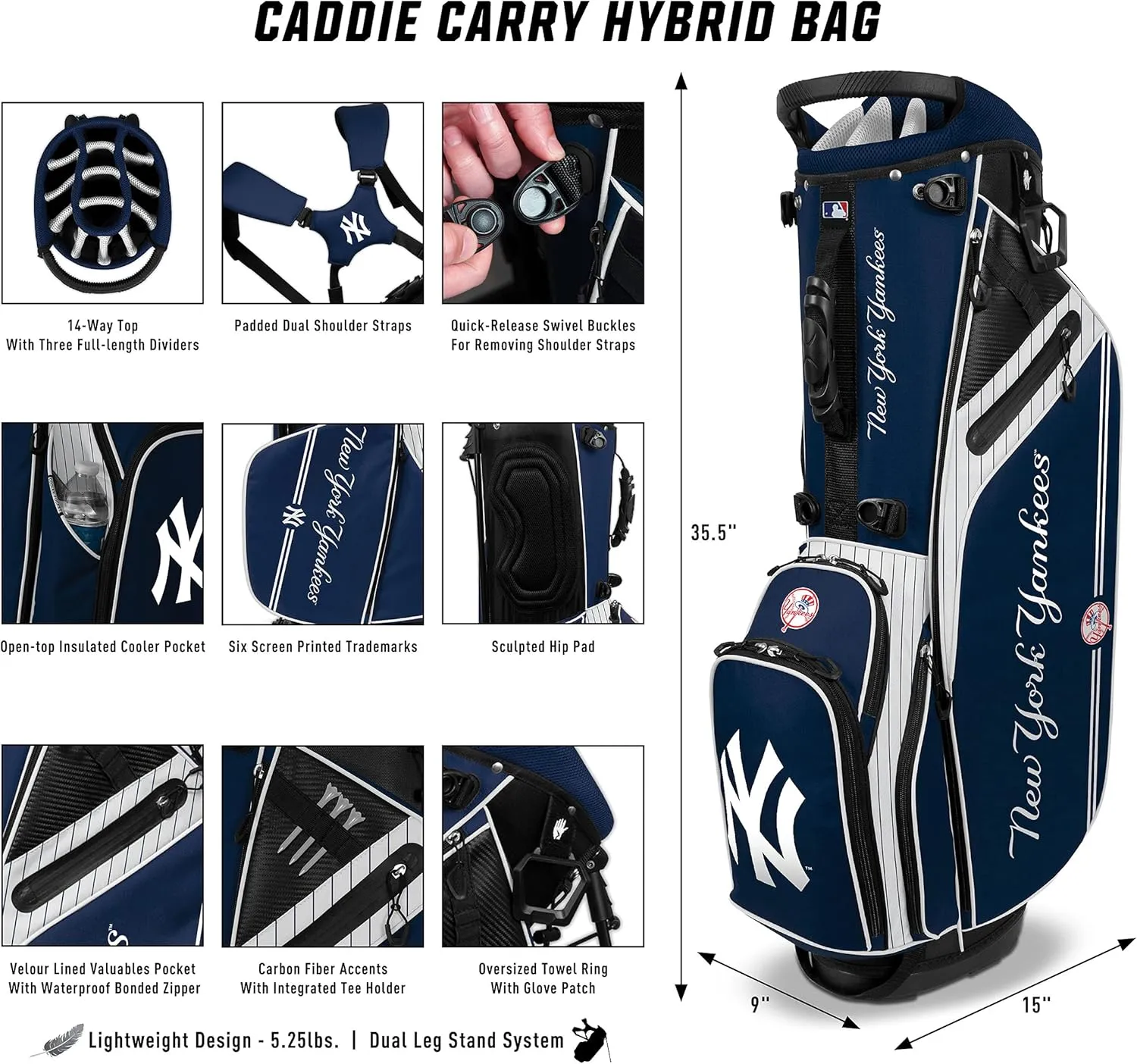 Caddie Carry Hybrid Golf Bag