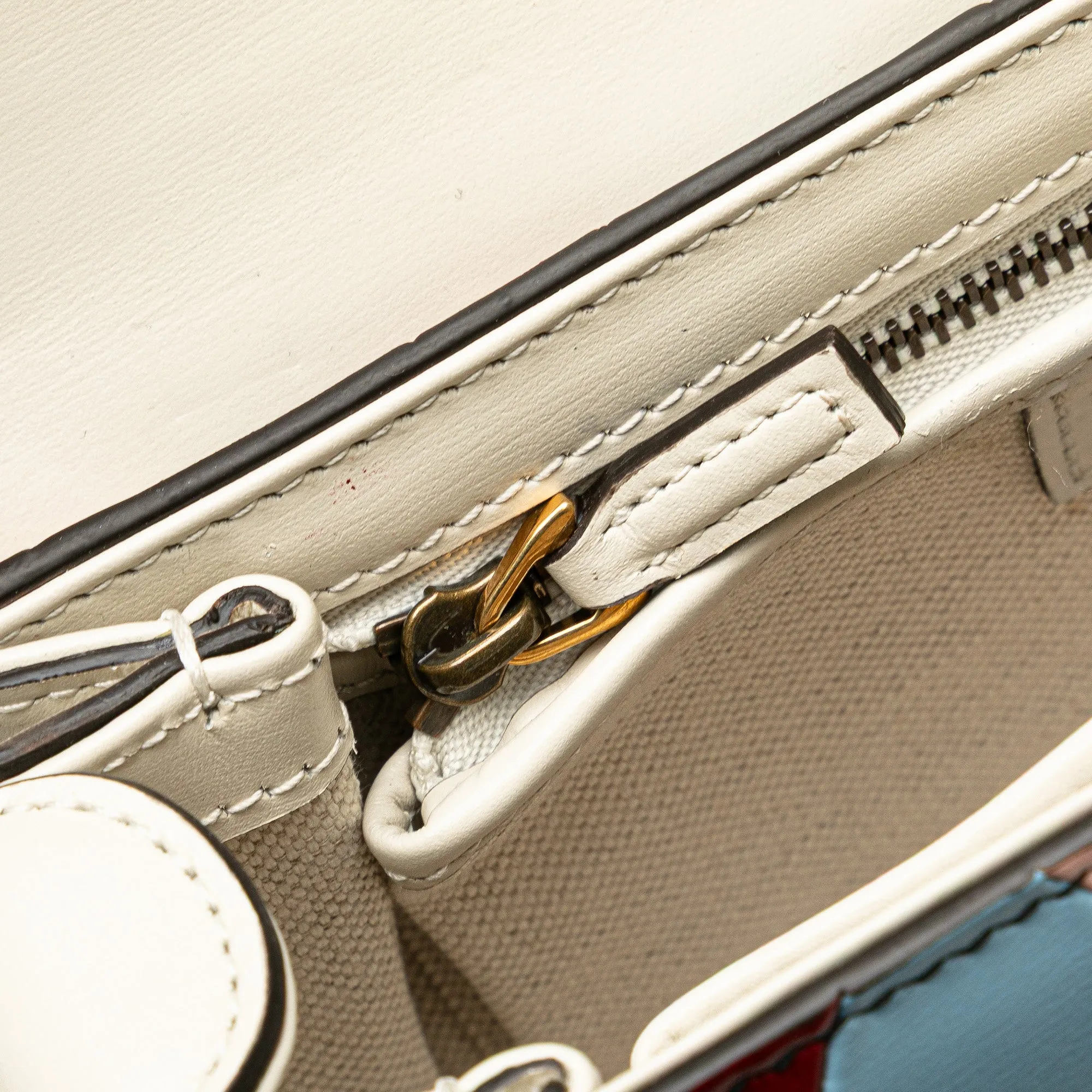 Calfskin Lovelight Bamboo Top Handle Bag