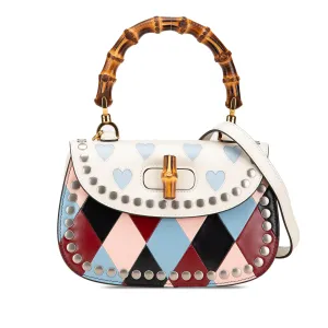 Calfskin Lovelight Bamboo Top Handle Bag