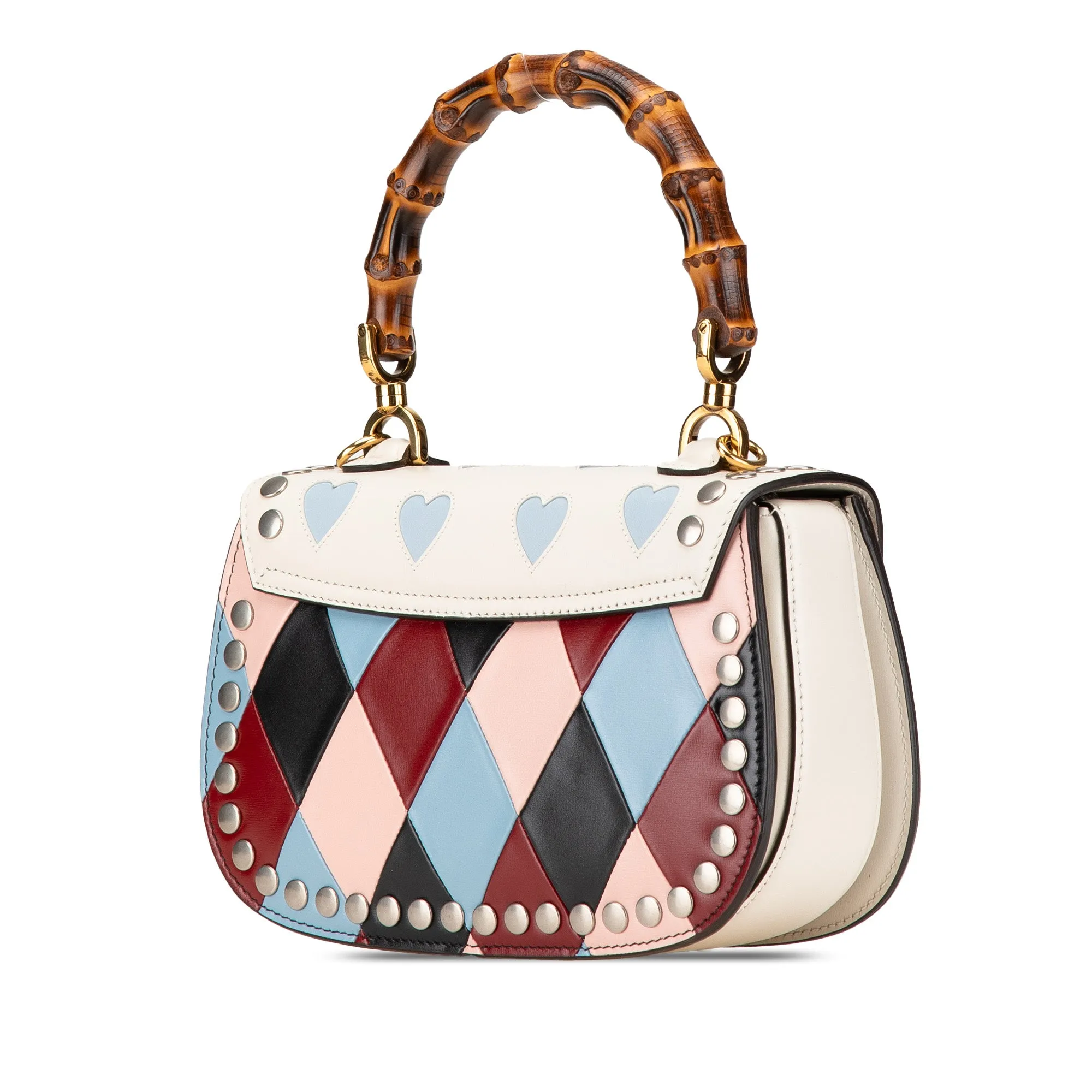 Calfskin Lovelight Bamboo Top Handle Bag