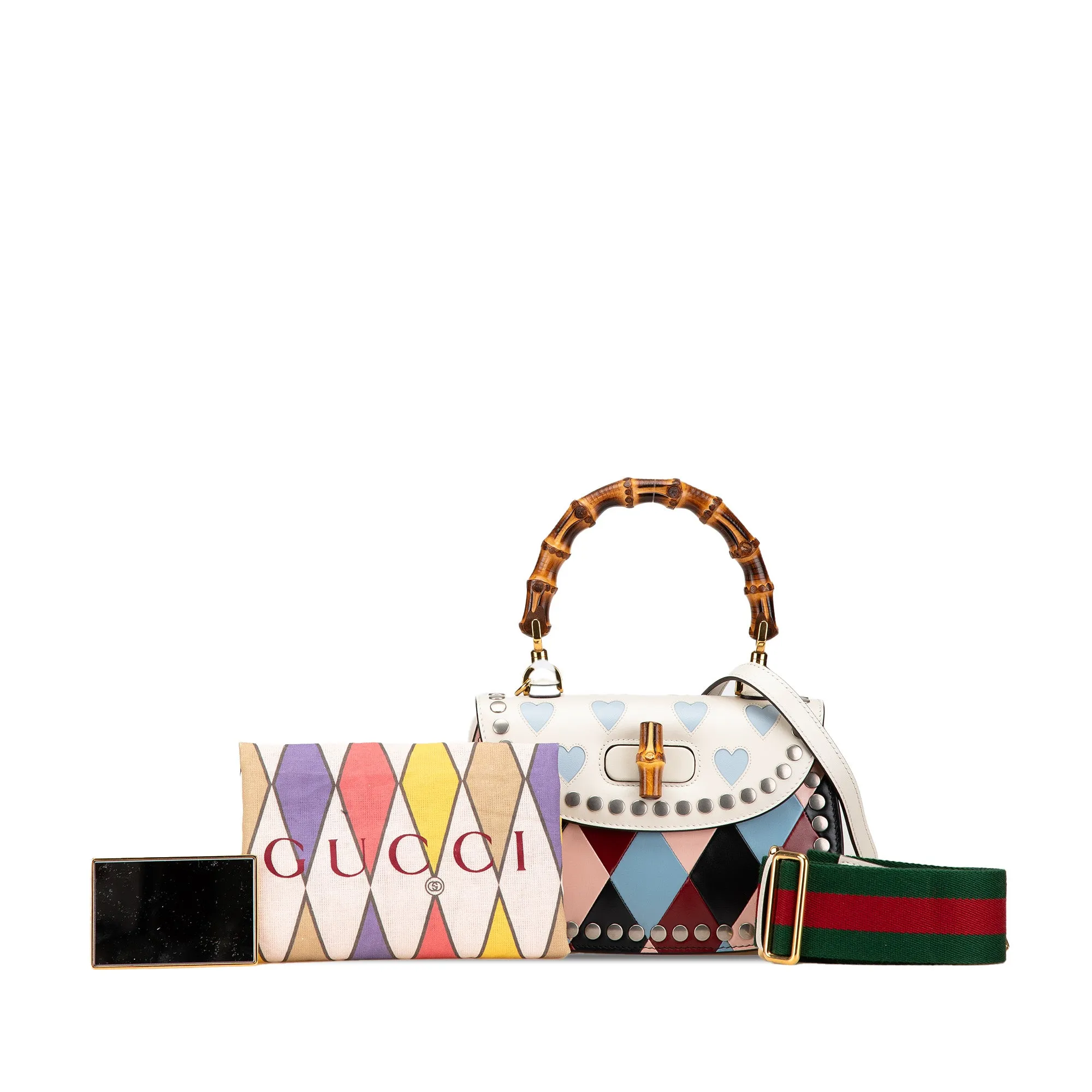 Calfskin Lovelight Bamboo Top Handle Bag