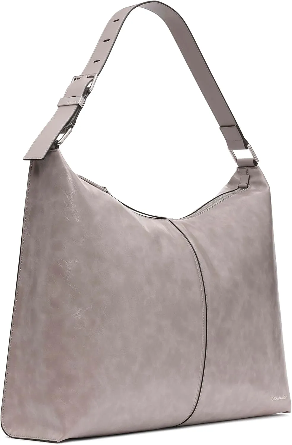 Calvin Klein Max Oversized Top Zip Hobo Shoulder Bag