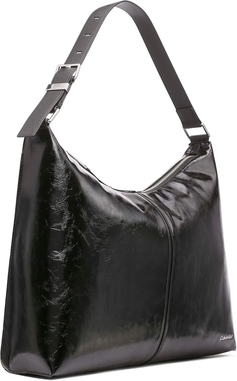 Calvin Klein Max Oversized Top Zip Hobo Shoulder Bag