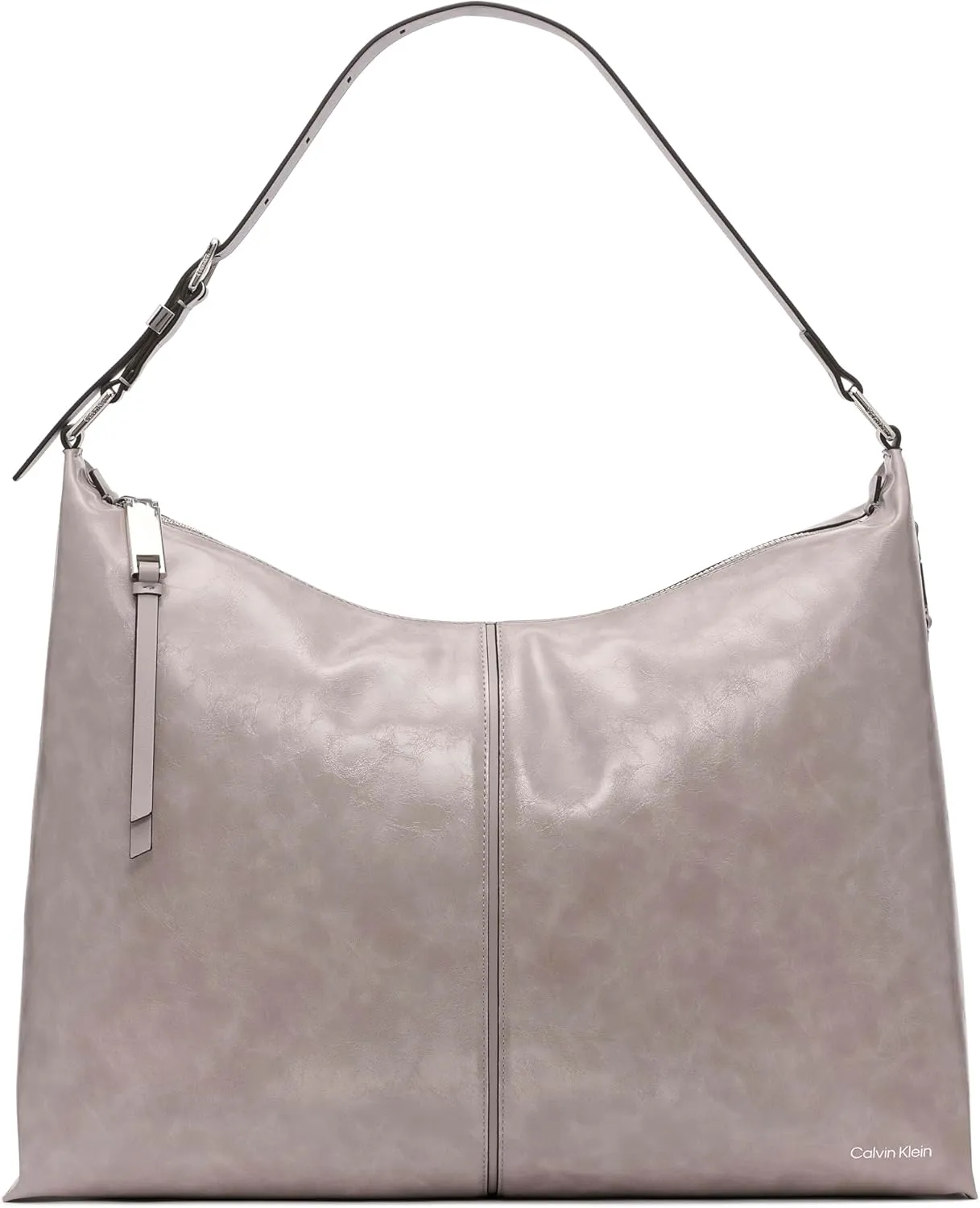 Calvin Klein Max Oversized Top Zip Hobo Shoulder Bag